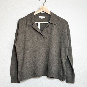 Madewell Davie Polo Sweater Merino Wool Blend NWT XXS